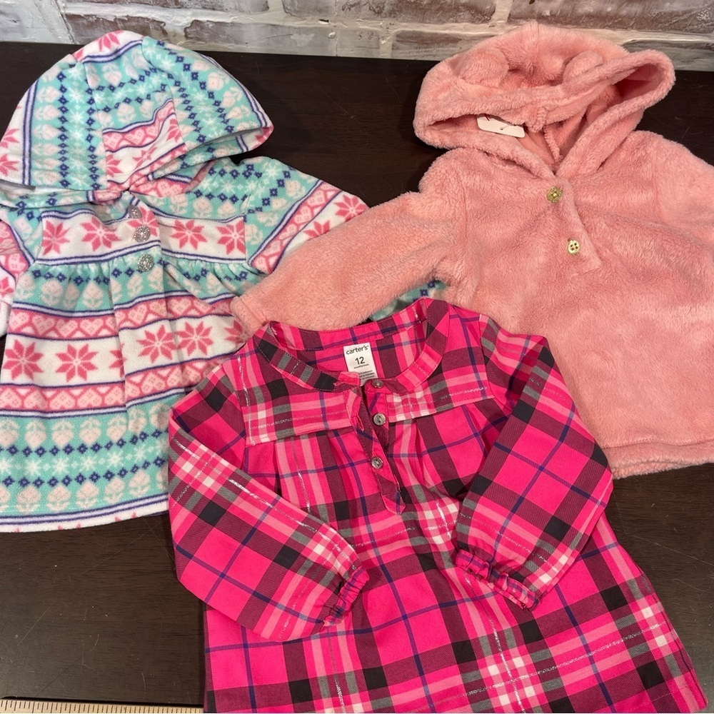 Set of Three Cozy Toddler Jackets and shirt toddler 12m